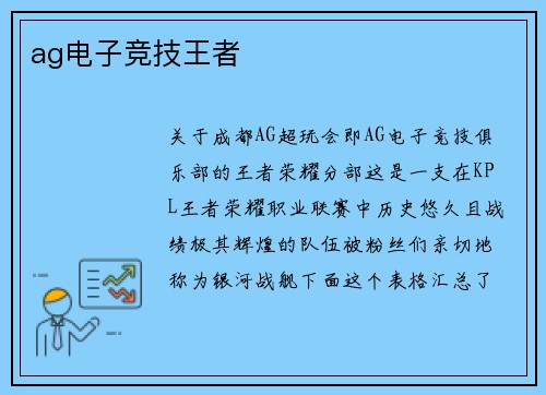 ag电子竞技王者